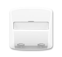 TANGO 5013A-A00215 B kryt zásuvky telefonní s 2 otvory, bílý, ABB