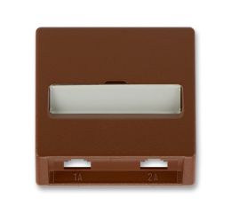 Classic 5013C-A00215 H3 Kryt zásuvky telefonní dvojnásobné (pro přístroj 5013U), hnědá, AB
