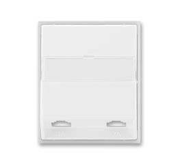 Time®, Element® kryt zásuvky telefonní dvojnásobné (pro přístroj 5013U) 5013E-A00215 01 bílá/ledová bílá ABB