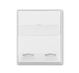 Time®, Element® kryt zásuvky ISDN s 2 otvory 5013E-A00252 01 bílá/ledová bílá ABB