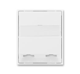 Element®, Time® kryt zásuvky ISDN s 2 otvory 5013E-A00252 03 bílá/bílá ABB