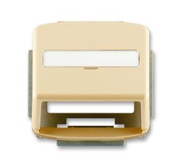 Tango® kryt zásuvky komunikační s popisovým polem 5014A-A100 D béžová ABB