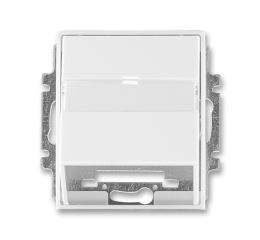 Element®, Time® kryt zásuvky komunikační s popisovým polem 5014E-A00100 03 bílá/bílá ABB