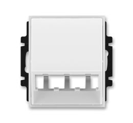 Time®, Element® kryt pro přístroj šikmého osvětlení s LED nebo pro prvky Panduit Mini-Com 5014E-A00400 01 bílá/ledová bílá ABB