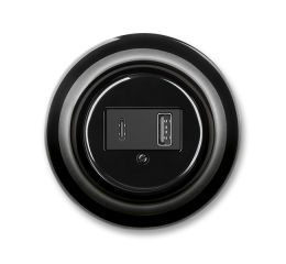 Decento® nabíječka USB-A + USB-C 5014K-C00399 N černá ABB