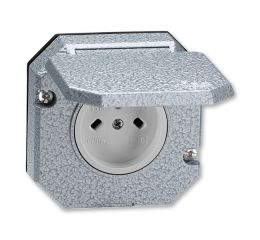 Garant zásuvka 5515N-C05761 vzor C vestavná, technická venkovní, Al, IP55, ABB