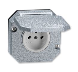 Garant zásuvka 5515N-C05763 vzor C2 vestavná, technická venkovní, Al, IP55, ABB