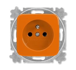 Reflex SI zásuvka jednonásobná s ochranným kolíkem 5519B-A02347 P oranžová ABB