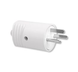 Vidlice 5538N-C01702 S s přímým vývodem, 10 A, 250 V AC, DC, vzor C1 šedá