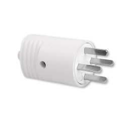 Vidlice 5538N-C01706 S s přímým vývodem, 10 A, 48 V AC, vzor L šedá