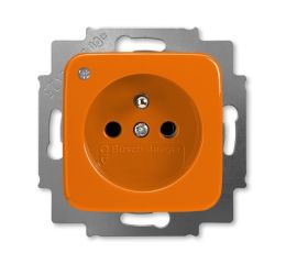 Reflex SI zásuvka jednonásobná s ochranným kolíkem se signalizací provozního stavu 5588B-A2349P oranžová ABB
