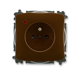 TANGO 5599A-A02357 H Zásuvka jedn. s clon., s ochranou před přepětím, bezšroub. sv. barva