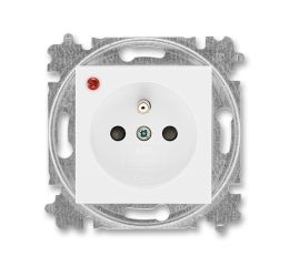 Levit® zásuvka 230V s ochranou před přepětím 5599H-A02357 03 bílá/bílá ABB