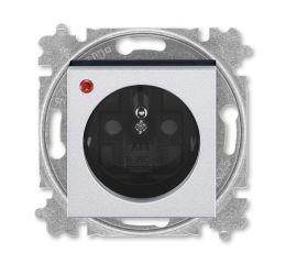 Levit M® zásuvka jednonásobná s ochranou před přepětím 5599H-A02357 70 titanová/kouřová černá ABB