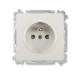 Swing® zásuvka jednonásobná s clonkami, bezšroubové svorky 6619G-A06357 S1 světle šedá ABB