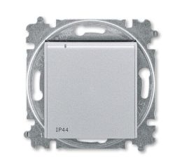 Levit M® zásuvka jednonásobná s ochranným kolíkem s clonkami a víčkem, krytí IP44 6619H-A06997 70 titanová/kouřová černá ABB