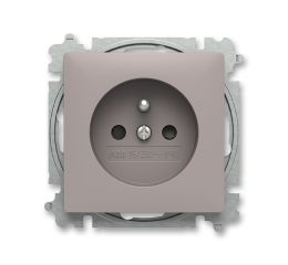 Zoni® zásuvka jednonásobná s clonkami 6619T-A06657 244 greige ABB
