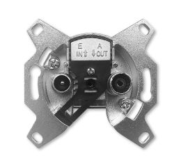 Účastnická zásuvka TV+R průběžná. 5011-A3614 14dB (EU 3614) ABB