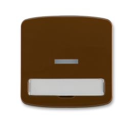 Tango® kryt spínače jednoduchý s průzorem a popisovým polem 3558A-A610 H hnědá ABB