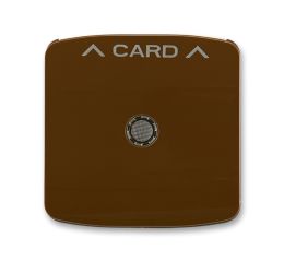 Tango® kryt spínače kartového s čirým průzorem a potiskem 3559A-A00700 H hnědá ABB