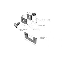 Spojka SZM 4 tvarovací GZ pro vytváření kolena a T kusů kabelových žlabů Merkur galvanický
