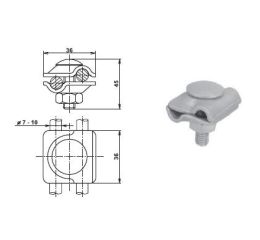 svorka univerzální bez středové destičky nerez  (SUB N)