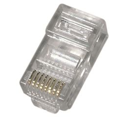 Konektor RJ45 cat.5e na drát 8P8C vidlice, zástrčka RJ45-15UG UTP