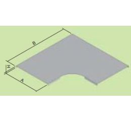 Víko oblouku 90°  NVO 90X500 F žárové zinkování ponorem