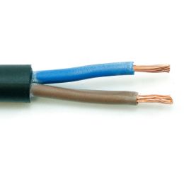Kabel H05VV-F 2x0,75 (CYSY 2Dx0,75) PVC ohebný flexibilní černý plášť