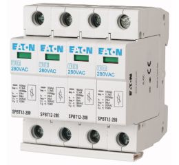 Kombinovaný svodič přepětí SPBT12-280/4 T1+T2 (B+C),4-pólová sada pro TN-S, Eaton 158331
