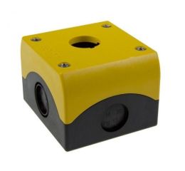 M22-IY1 skříňka pro povrchovou montáž se žlutým vrškem, IP67 , 69K