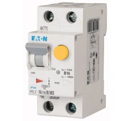 Proudový chránič s jističem 16A, PFL7-16/1N/C/003-A 30mA A dvoupólový Eaton 263538