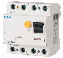Chránič  100A, PF7-100/4/01 100mA proudový čtyřpólový Eaton