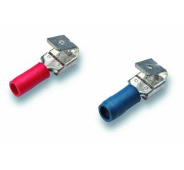 Lisovací plochý konektor odbočný  1,5-2,5mm2 modrý, hrot 6,3x0,8mm, měděný cimco