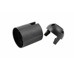 Objímka plastová E27, typ: 80 (1351-13000) - černá, hladká, s čepičkou 1000267 eleman