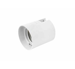 Objímka plastová E27, typ: 80 (1351-13400) - bílá, hladká, bez čepičky 1000291 eleman