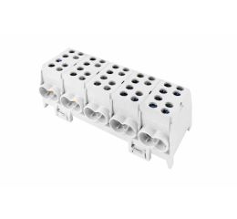 Svorkovnice rozbočovací HLAK 35-5/10 GR-S, 125A, 5pól., AL/CU, IP20, 5xŠ, na DIN /2080521 eleman 1000341