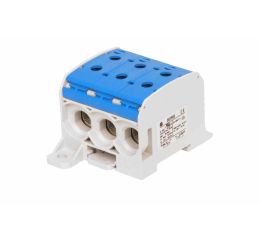 Svorka univerzální RKA 95 1/6 N, 232A, 1pól. (6x vstup), AL/CU, modrá, na DIN/na panel 1006071