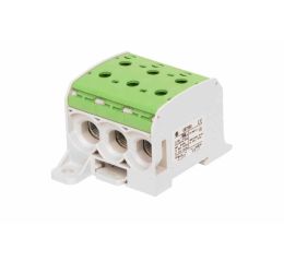 Svorka univerzální RKA 95 1/6 PE, 232A, 1pól. (6x vstup), AL/CU, zelená, na DIN/na panel 1006072