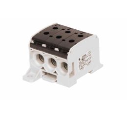 Svorka univerzální RKA 95 1/6 L S, 232A, 1pól. (6x vstup), AL/CU, černá, na DIN/na panel 1006074 eleman