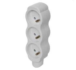 Zásuvka trojnásobná k montáži na kabel 230V/16A barva bílá EMOS P0300N