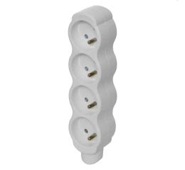 Zásuvka čtyřnásobná k montáži na kabel 230V/16A barva bílá EMOS P0400N