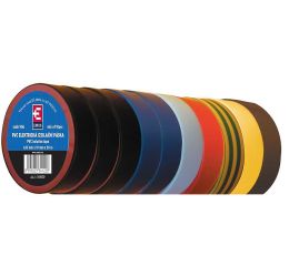 Páska 19mm x 20m barevný mix izolační 10ks PVC