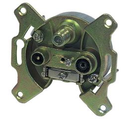 Účastnická zásuvka TV+R+SAT koncová EU 3303 tělo bez krytu EMOS J0240