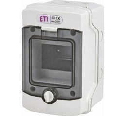 Rozvodnice 4-moduly na omítku (1x4M) DIDO ECH4G průhledná dvířka IP65 ETI 001101060