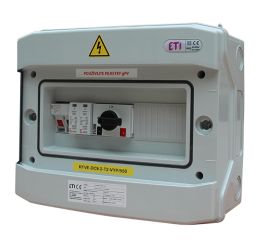 Kompletní rozvodnice DC na povrch IP65 pro ohřev TUV RFVE-DC9-2-T2-VYP/550 ETI 001105416