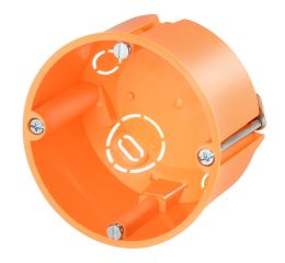 Krabice 68mm do sádrokartonu přístrojová hloubka 47mm oranžová F-tronic E115