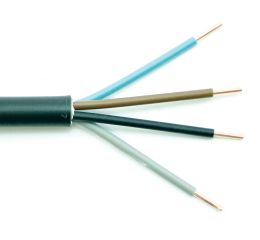 Kabel CYKY 4 x  2,5 O (modrá-hnědá-černá-šedá)