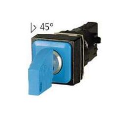 Q25S1-BL ovládací hlavice s klíčem, 2polohová vratná, černá