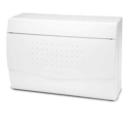 Rozvodnice NUOVA 3812 IP40, 12-14mod., na omítku, neprůhl. dveře, 195x284x100mm typ 3812 f